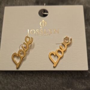 Josslyn Gold Love Earrings